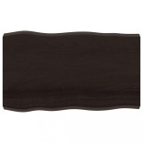 Cumpara ieftin Blat masa, 100x60x(2-6) cm, maro, lemn tratat contur organic