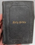 Pocket Bible , Biblia / Biblie buzunar, 1877, engleza, coperta piele