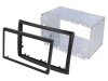 Cadru radio Renault 2 DIN negru, ACV
