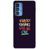 Husa compatibila cu Motorola Edge 20 Lite model Everything will be ok, Silicon, TPU, Viceversa, Transparent, Carcasa
