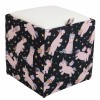 TABURET BOX - PRINT - CORP UNICORNI/CAPAC IMITATIE PIELE DIVERSE CULORI - Visiniu 21902