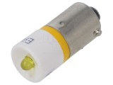 Lampă LED galbenă BA9S 24V EAO OptoHiT 1 diodă