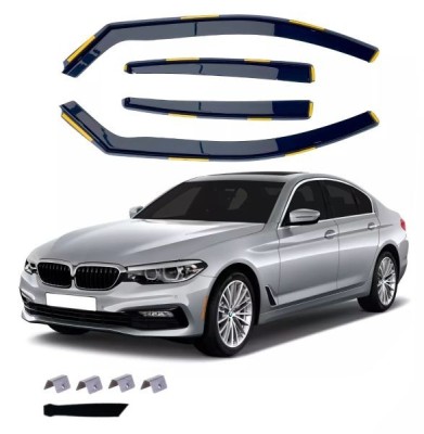 Paravanturi de vant pentru BMW 5 G30 2018-2022 Auto Masina Negru transparent 4 buc. foto
