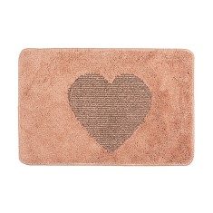 Covoras baie textil roz maro 58x38x1 cm