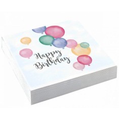 Servetele de petrecere 20 bucati Happy Birthday