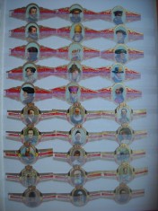 HOPCT LOT NR 53 -LIDERII LUMII REFORMATORI -62 BUC-ETICHETE VECHI DE TRABUCURI / CIGARS LABELS -COLECTIE DE LUX-LITHO