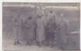 Bnk foto - Ofiteri romani in lagar 1917, Romania 1900 - 1950, Sepia, Militar