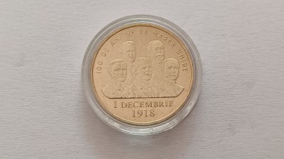 Romania -50 bani 2018- 100 Ani de la Marea Unire+capsula foto