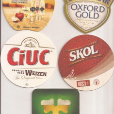 N17 - Lot 10 bucati diferite - suport pentru bere din carton / coaster