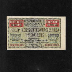 Rar! Germania 100000 mark marci 1923 Munchen seria412670