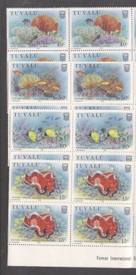 Tuvalu 1988 Marine life x 4 MNH DC.115 foto