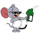 Cumpara ieftin Sticker Rezervor Jerry Thug Life