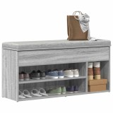Gossi banca de pantofi, gri sonoma, 102x30,5x45 cm, lemn prelucrat