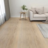 VidaXL Plăci de pardoseală autoadezive, 55 buc., maro, PVC, 5,11 m&sup2;