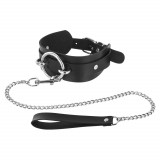 Guler reglabil cu șnur, lanț de g&acirc;t. Un gadget pentru jocurile BDSM.