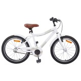 vidaXL Bicicletă pentru Copii 18 Inci pentru 5-7 ani alb 42009555