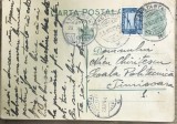 CP03 Carte postala veche 1933 Constanta - Timisoara Gara CFR bursa student Politehnica timbru Aviatie