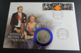 Cumpara ieftin Moneda 2.5 ECU 1991 - Silver Weeding Queen Beatrix &amp; Prince Claus - Olanda, cu plic de prezentare