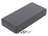 Carcasa universala TAKACHI LC165-M4-D, ABS, gri inchis, compartiment baterie, IP40, 80x165x27mm