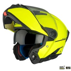 Casca modulabila pentru scuter - motocicleta MT Atom 2 SV A3 galben fluor lucios (ochelari soare integrati) Pinlock Ready &ndash; tip viziera: MT-V-35 S (55