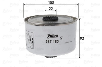 VALEO 587183 filtru combustibil foto