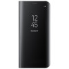 Husa SAMSUNG Galaxy S10e - Flip Wallet Clear (Negru) Blister