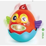 Jucarie interactiva pentru copii Gossip Bird rosie - Hola Toys