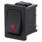 Comutator Rocker SPST ON-OFF 16A 12V Negru cu LED
