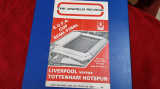 Program Liverpool - Tottenham semif. Cupa UEFA