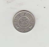 bnk mnd Guyana 25 centi 1990 unc