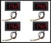 Set 4 Buc Voltmetru Digital DC 30V 3.5-30V Alimentare 3 Fire Montaj Incastrat Rosu Aparat Masura Digital Panou Solar Auto Redresor