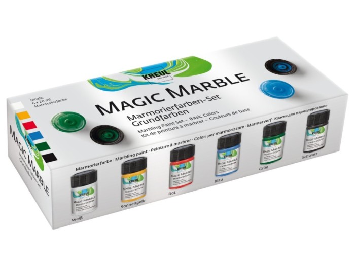 Vopsea Kreul Magic Marble Basic 20 ml 6/set