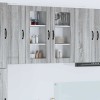 VidaXL Dulap suspendat de bucătărie 2 pcs Gri Sonoma 40 x 31 x 80 cm 884998