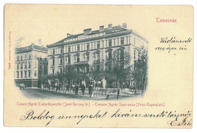 2206 - TIMISOARA, Litho, Romania - old postcard - used - 1899 foto