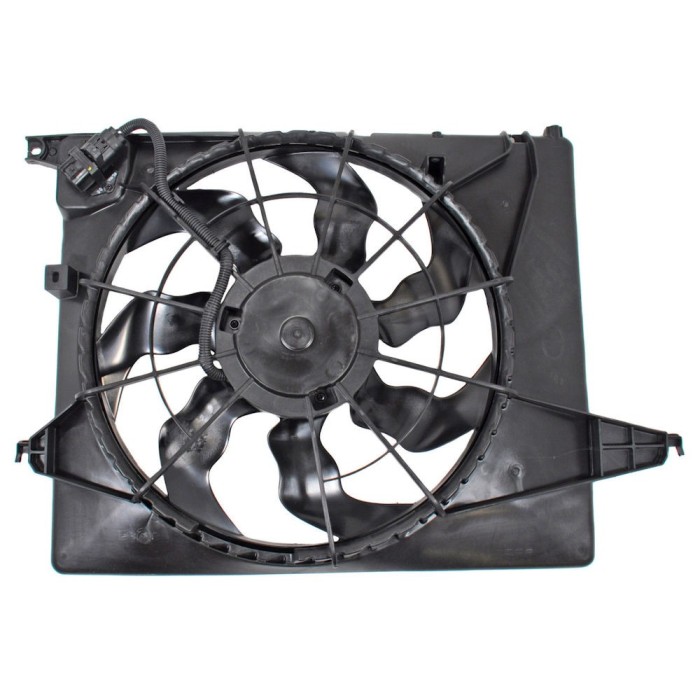 GMV radiator electroventilator Hyundai Santa Fe (Cm), 2006-2012, Kia Sorento (Xm), 2009-2015, Motorizare 2, 4 128/129kw; 3, 5 V6 203/206kw Benzina, d