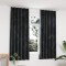 vidaXL Draperii opace, 2 buc., antracit, 140x175 cm, catifea, c&acirc;rlige 134500