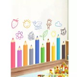 Cumpara ieftin Sticker Perete Autocolant Creioane Colorate 40 x 90 - 58549