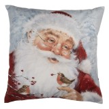Cumpara ieftin Fata perna textil Mos Craciun 45x45 cm