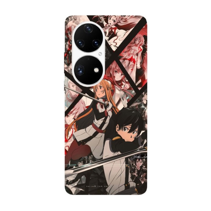 Husa compatibila cu Huawei Nova Y70 model Kirito and Asuna forever yours SAO, Silicon, TPU, Viceversa