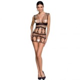 PASSION - WOMAN BS089 BODYSTOCKING BLACK ONE SIZE, PASSION WOMAN