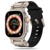 Curea pentru Apple Watch 1/2/3/4/5/6/7/8/9/SE/SE 2/Ultra/Ultra 2 (42/44/45/49mm) - Techsuit Watchband (W064) - Titanium Silver Black