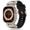 Curea pentru Apple Watch 1/2/3/4/5/6/7/8/9/SE/SE 2/Ultra/Ultra 2 (42/44/45/49mm) - Techsuit Watchband (W064) - Titanium Silver Black