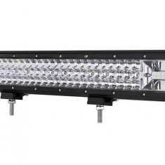 LED Bar Auto 324W, leduri pe 3 randuri, 12V-24V, 22680 Lumeni, 23,5&quot;/59,7 cm, Combo Beam 12/60 Grade