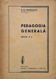 Pedagogia generala - G. G. Antonescu