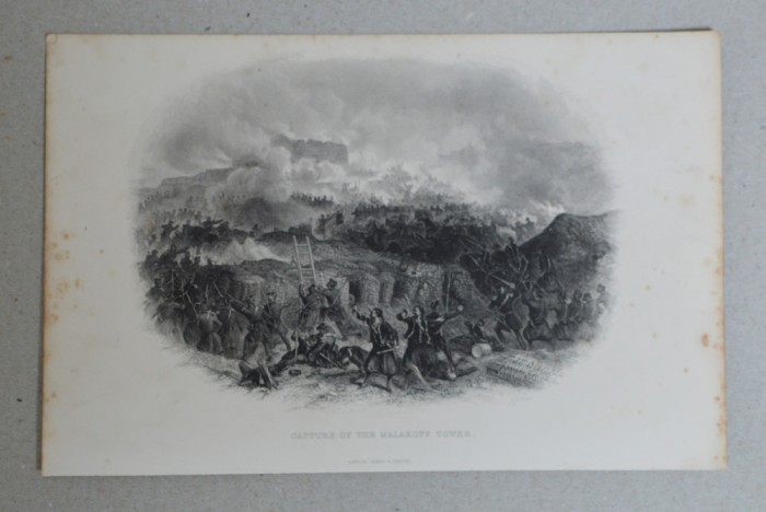 &quot;Capture of the Malakoff Tower&quot; gravura 1855