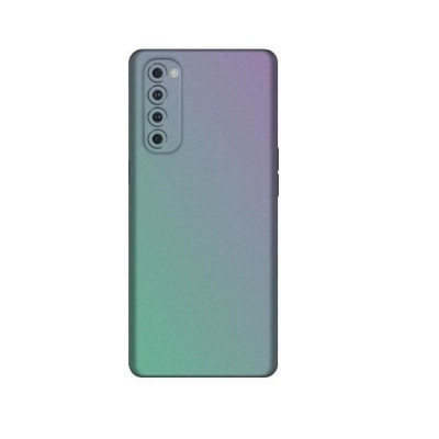 Set Folii Skin Acoperire 360 Compatibile cu Oppo Reno 4 Pro 4G (Set 2) - ApcGsm Wraps Cameleon Lavander Blue foto