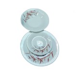 Set de Masa 12 Persoane 2x18 AL2050 Opal Alb Frunze 36 piese ARTC