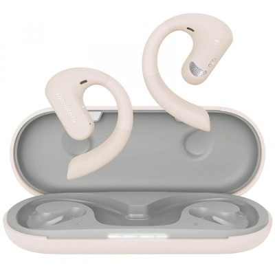Casca OneOdio wireless, tip butoni - TWS, utilizare smartphone, conectare prin Bluetooth 5.3 , difuzor 16.2 mm, alb, &amp;quot;OpenRock-S-Cream&amp;quot; (timbru verde foto
