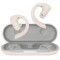 Casca OneOdio wireless, tip butoni - TWS, utilizare smartphone, conectare prin Bluetooth 5.3 , difuzor 16.2 mm, alb, &quot;OpenRock-S-Cream&quot; (timbru verde