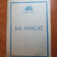 program opera romana 1985 - bal mascat de giuseppe verdi